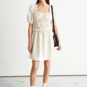 & other stories Voluminous Puff Sleeve Mini Dress